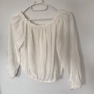 Off the shoulder crop top